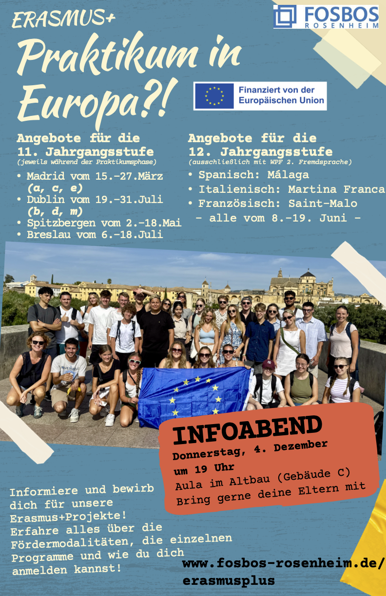 Praktikum in Europa?! – Infoabend Erasmus+